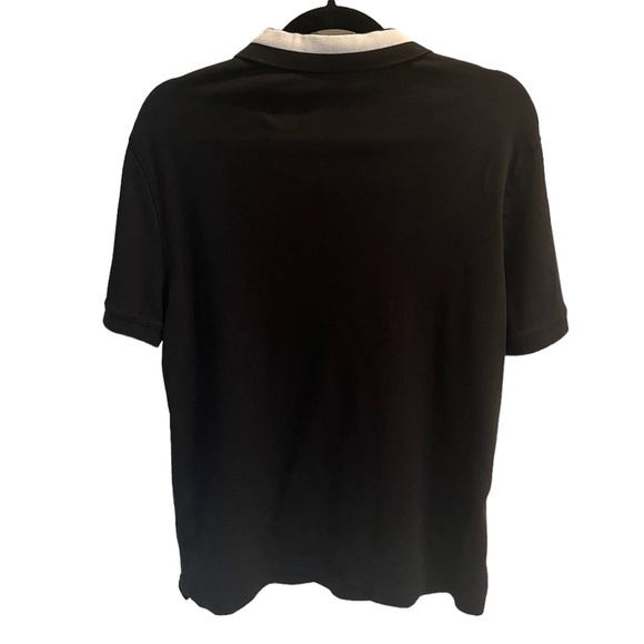 Michael Kors - Black & White Cotton Jersey Polo Shirt - Men’s Small - Picture 2 of 5